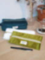 Trousse plate doublée de Liberty