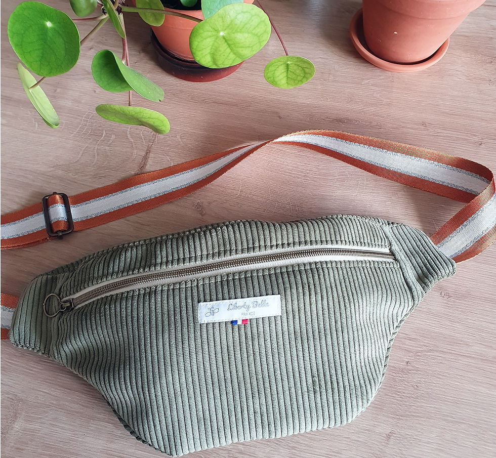 Miniature : Sac banane velours