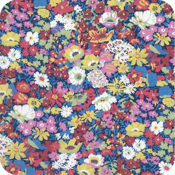 Miniature : Blouse blanche à col pierrot en Liberty