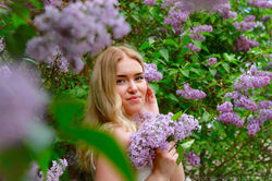 Lilac and smile