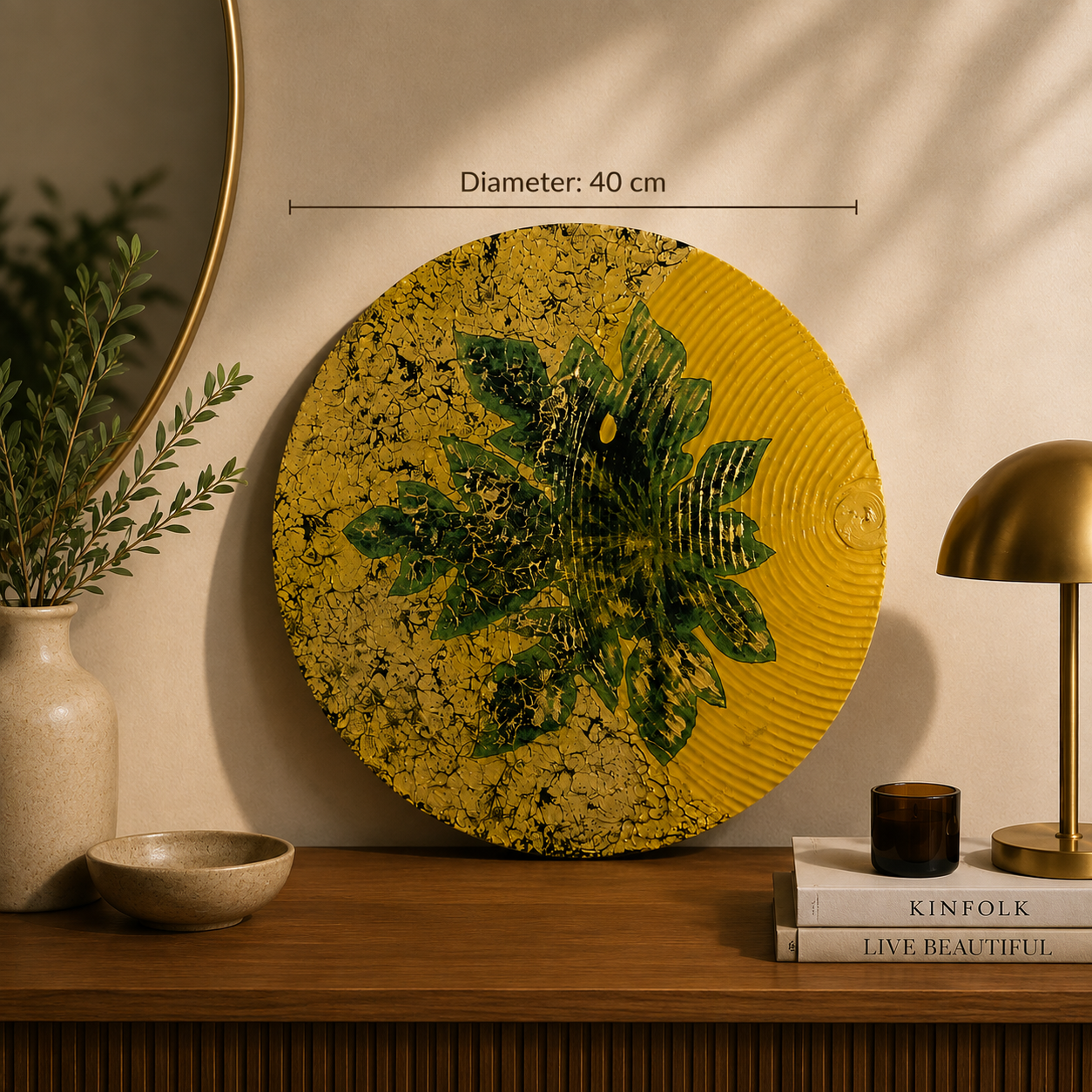 Papaya Leaf Art