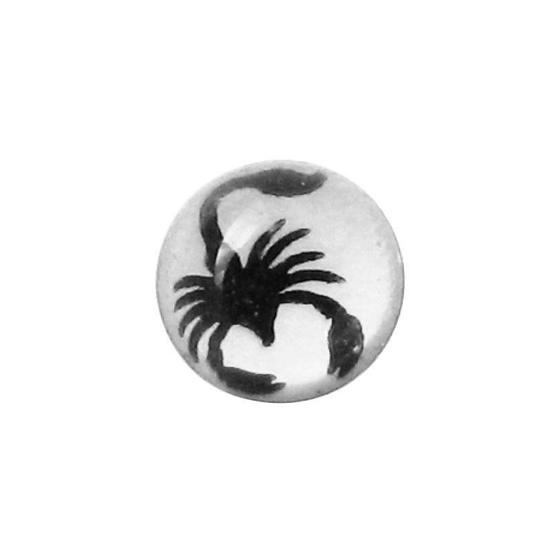 Boule Acier Push Clip motif Scorpion | Itc
