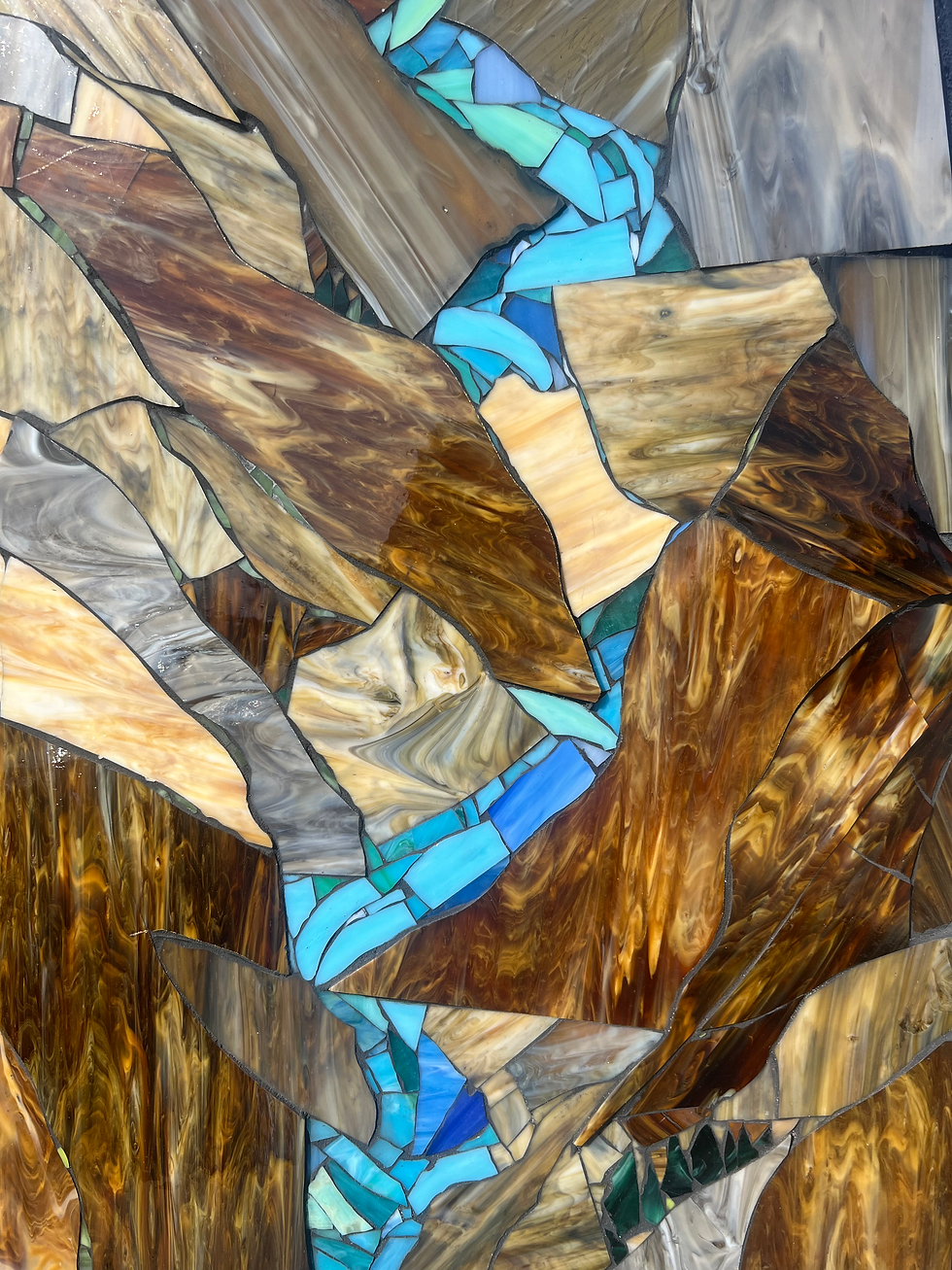 Thumbnail: Mountain Tides - Mosaic Surfboard