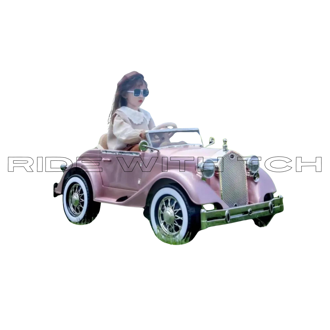 Premium Vintage-2024 Dual Accelerator Kids Electric Car