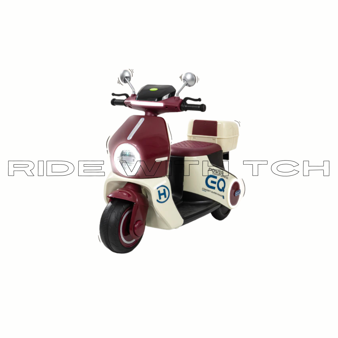 TCH EQ Kids Vespa - 6V Battery Operated Fashion Icon Scooter