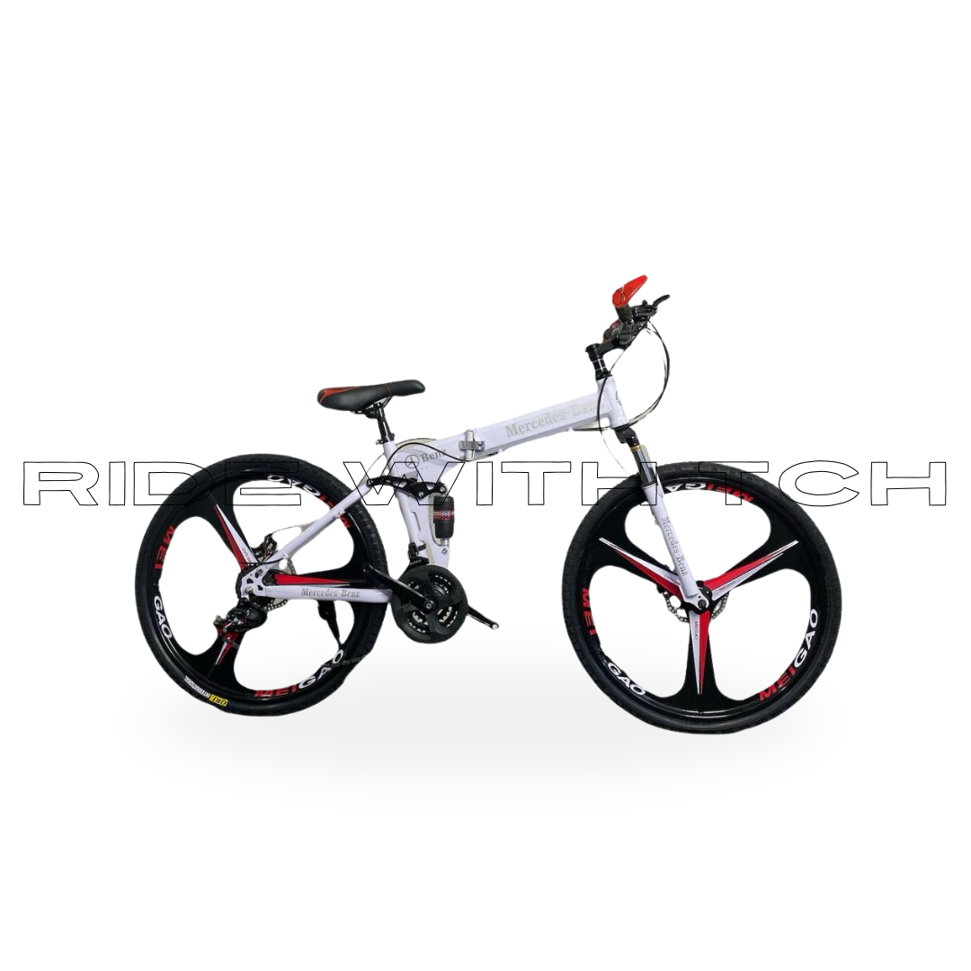 Foldable 3S Foldable Bicycle With Double Suspension - Single Tone Bikes
