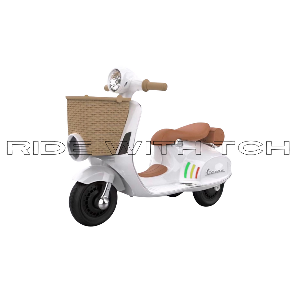 Vespa with Basket 12v Battery Ride On