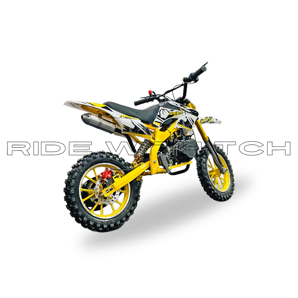 Thumbnail: TCH Super Yellow Dirt Bike - 49cc Petrol Bike For Kids