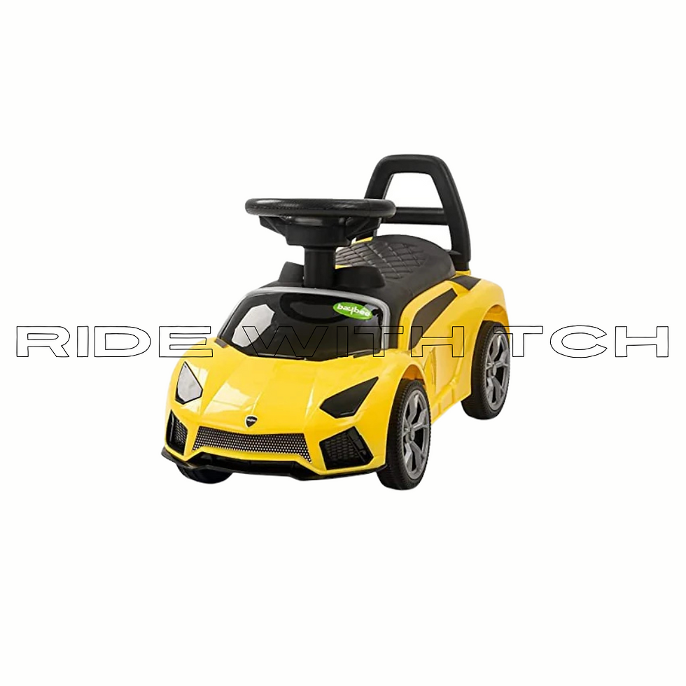 TCH Lambo Push Ride on Car for Kids, Ride on Push Cars with Music &a