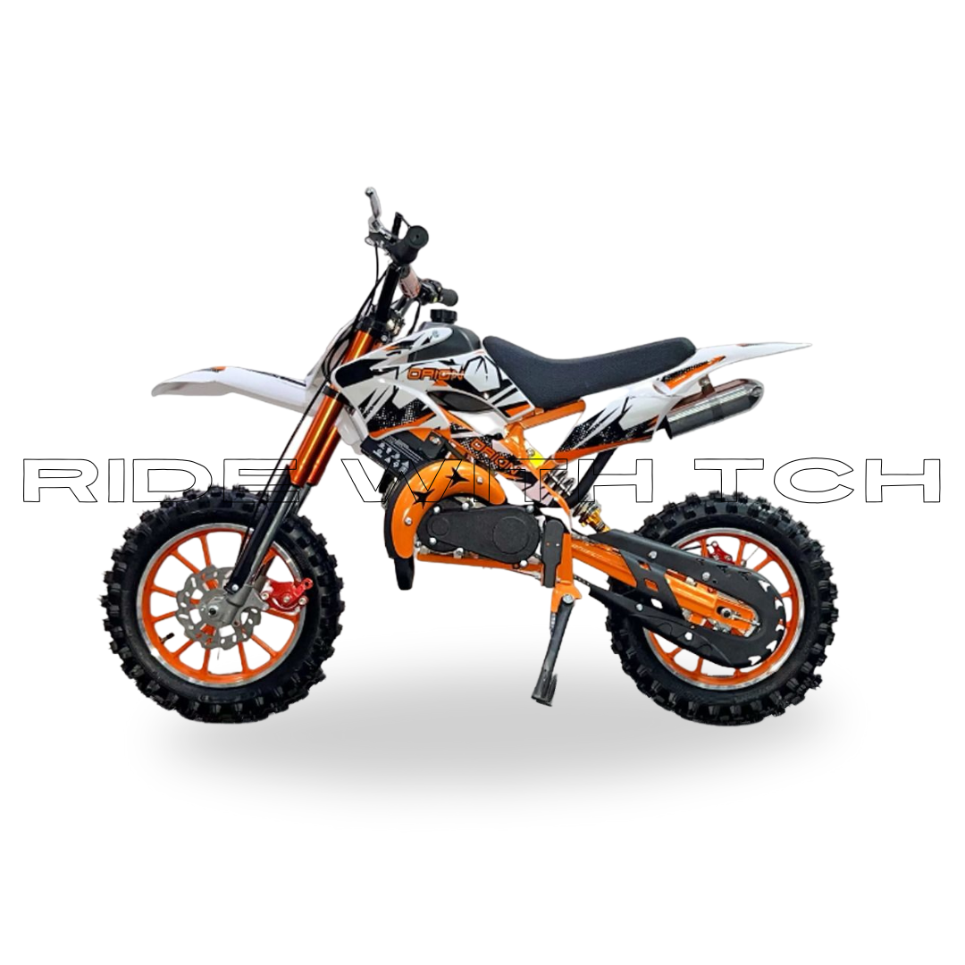 TCH Super Orange Dirt Bike - 49cc Petrol Bike For Kids