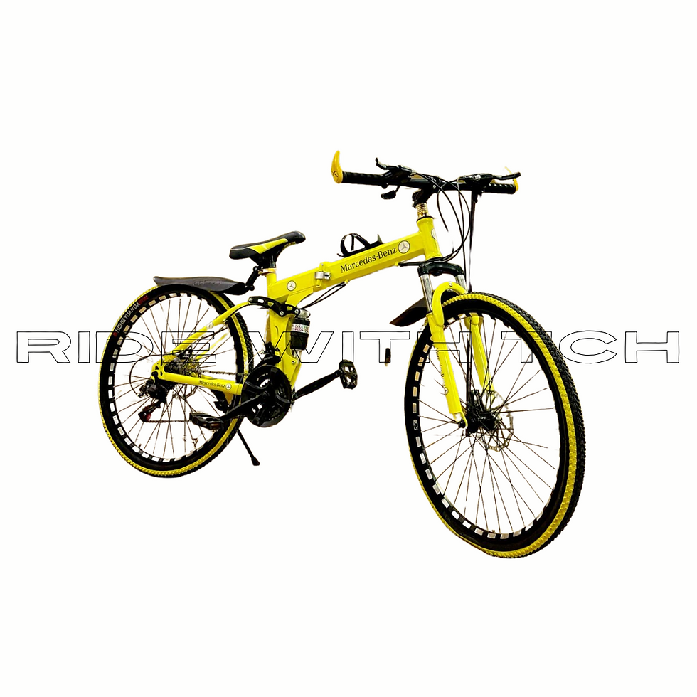 Foldable 3S Bicycle With Spoke Edition - Single Tone Bikes for Unisex-Ad
