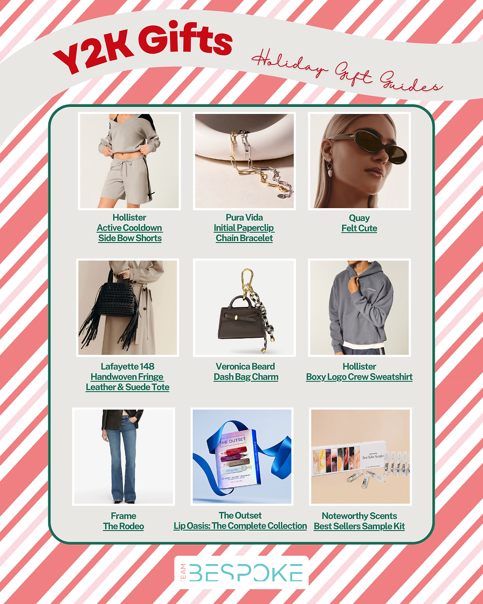 Team Bespoke's 2025 Holiday Gift Guide - Y2K Edition