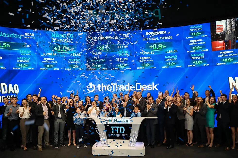 Sterke kwartaalcijfers The Trade Desk, koers schiet omhoog in nabeurs