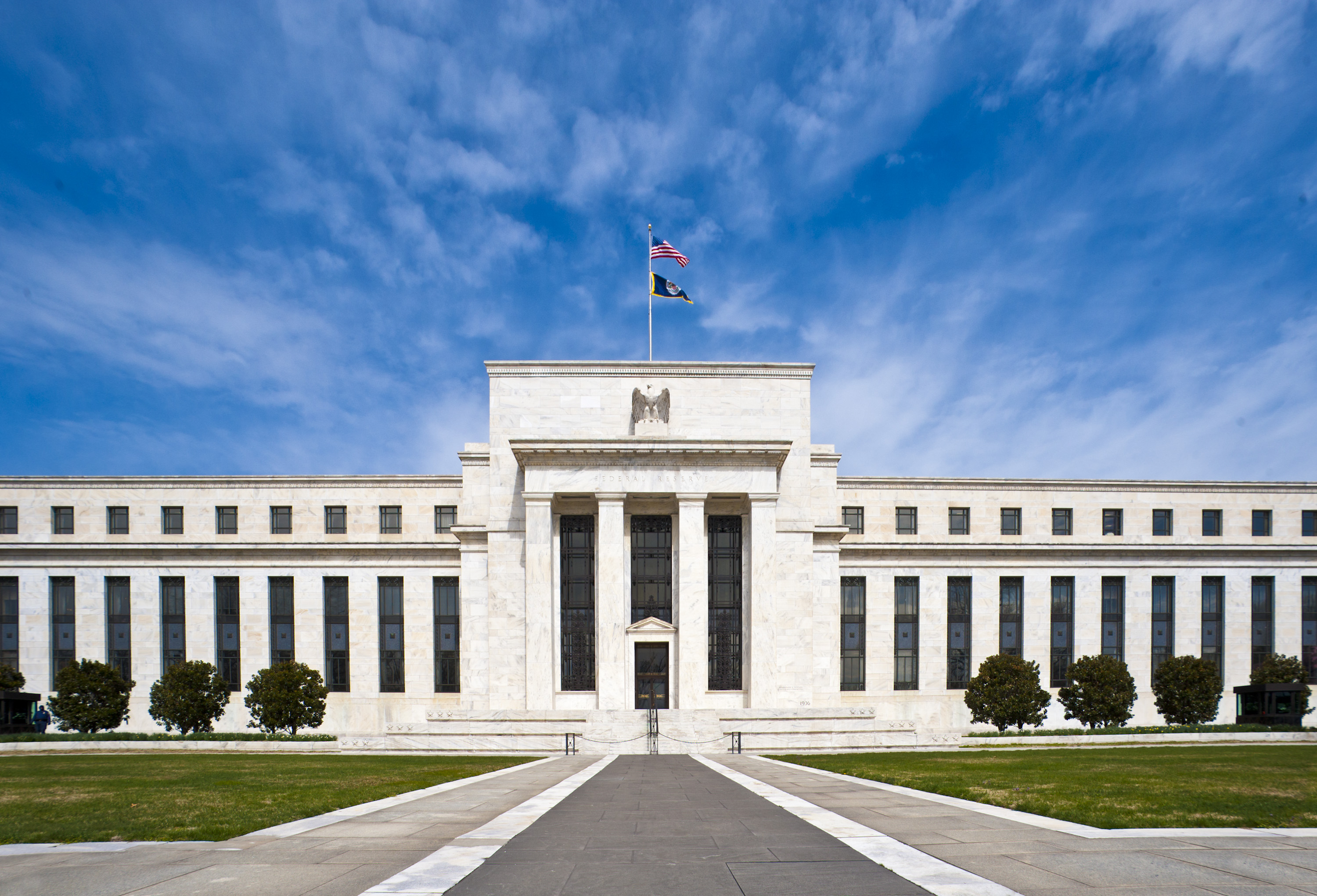 Het Marriner S. Eccles-gebouw van de Federal Reserve in Washington, archieffoto