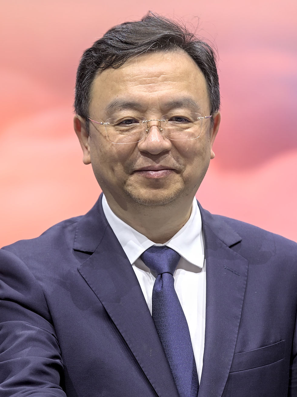 BYD-oprichter Wang Chuanfu bij de IAA in München op 4 september 2023. Archiefbeeld.