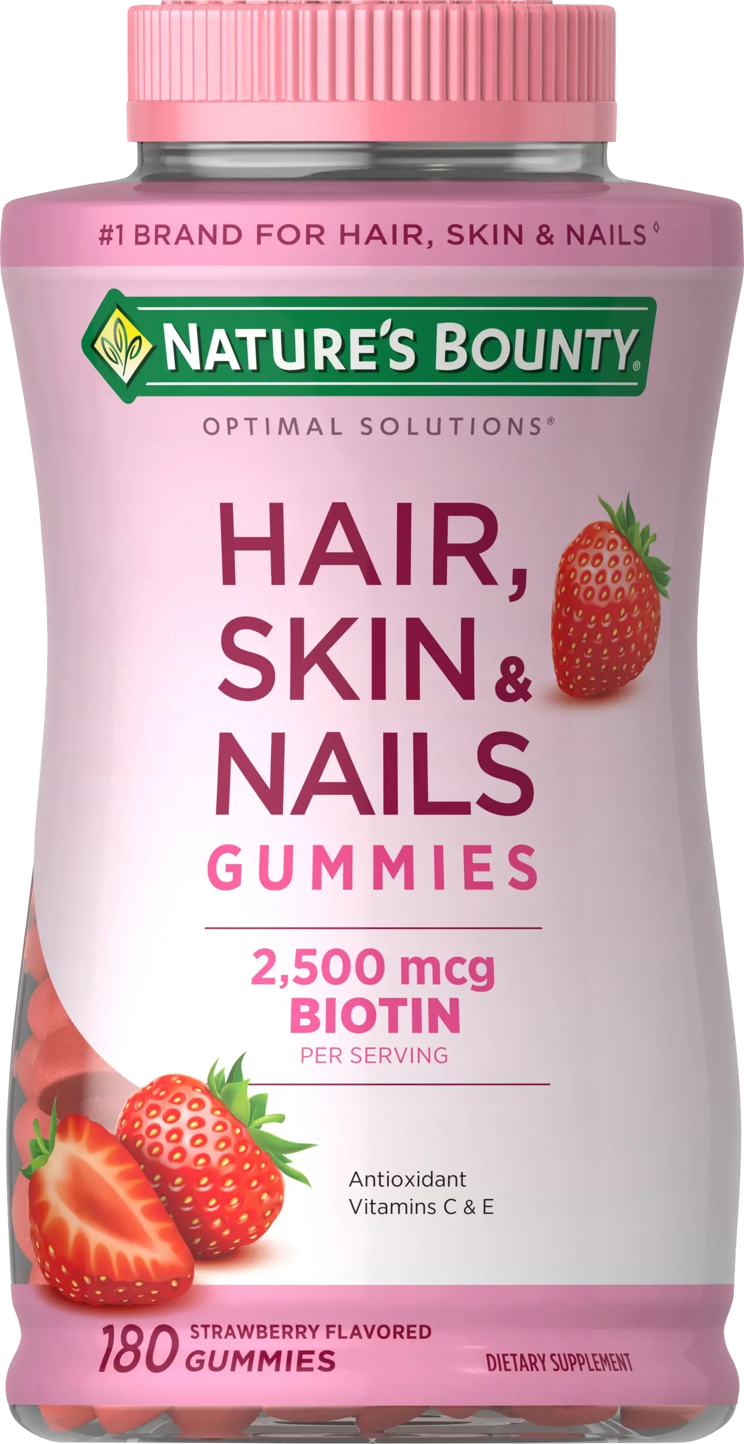 Vitaminas Hair, Skin & Nails Gummies Nature's Bounty 180 Gomas