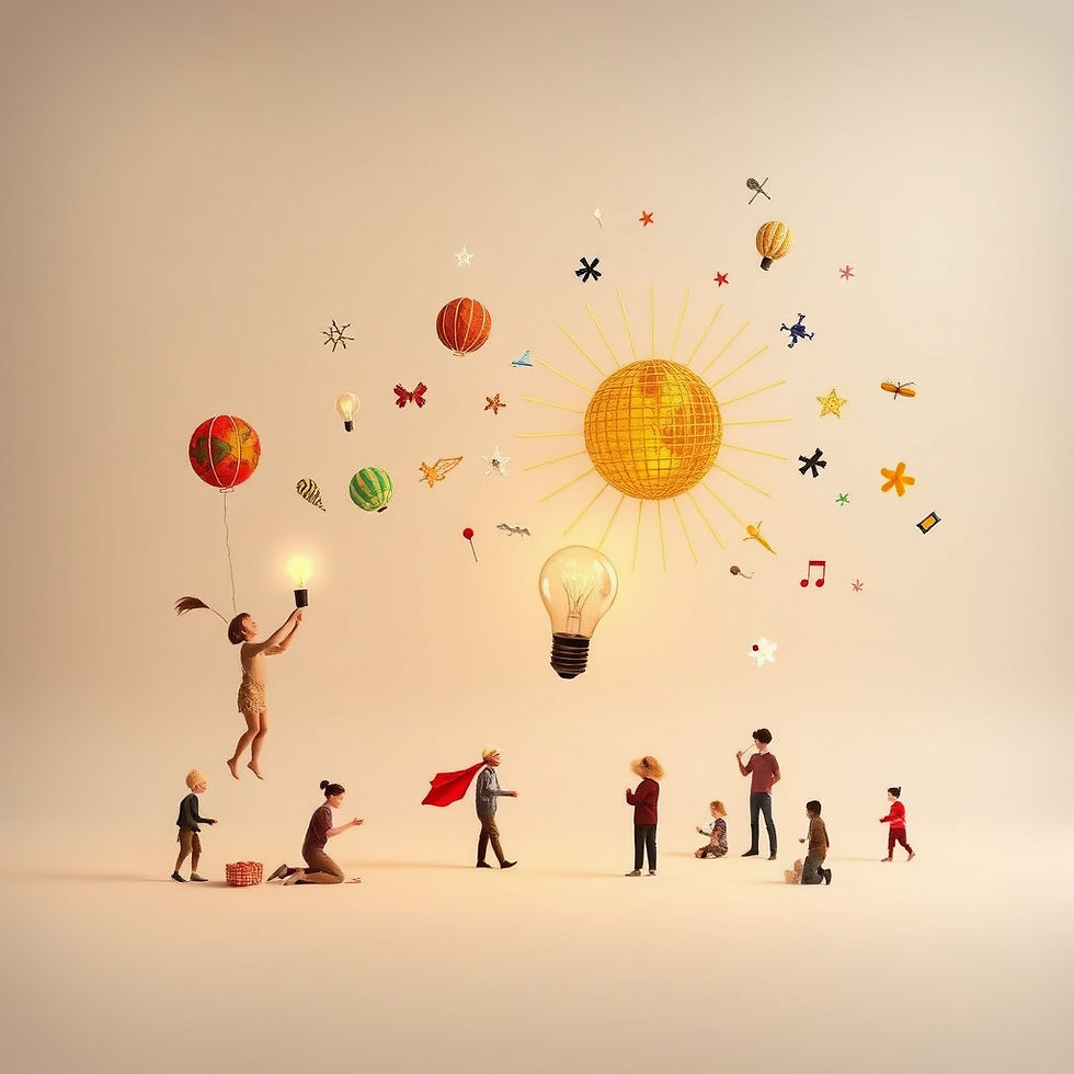 group of people with creative thoughts and ideas