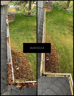 Gutter Cleaning - Before and After