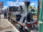 The Downpatrick & County Down Railway's steam engine No.3 proudly carrying our Táilte Tours headboard.