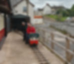 Little train with tour group
