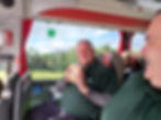 Táilte Tours' David Walsh ready to hand out sweets to our passengers on the bus back to Dublin.