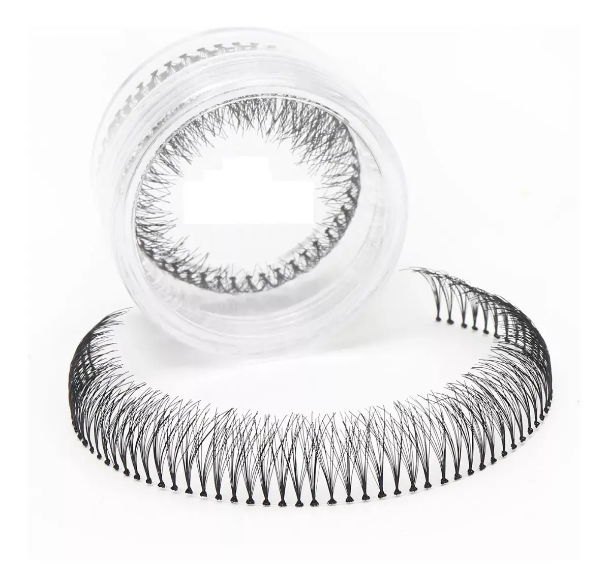 Potinho de cílios Fileira Em Tela Tufinho Nó (Escolha o tamanho)