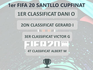 DANI OLONA, CAMPIÓ DEL 1R TORNEIG FIFA20 SANTLLO CUPFINAT