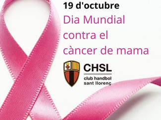 19 d'octubre: Dia Mundial Contra el Càncer de Mama.