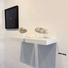 Obras artísticas expuestas en la galería La Buena Estrella