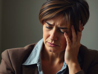 Professionnel en réflexion devant son ordinateur dans un environnement calme illustrant une période de doute et de perte de confiance professionnelle.