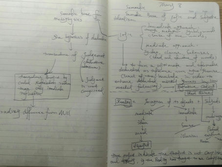 Semantic base of logic and subjective idealism towards views of Mill and Brandney