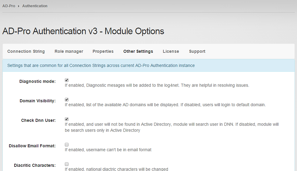 Advanced features