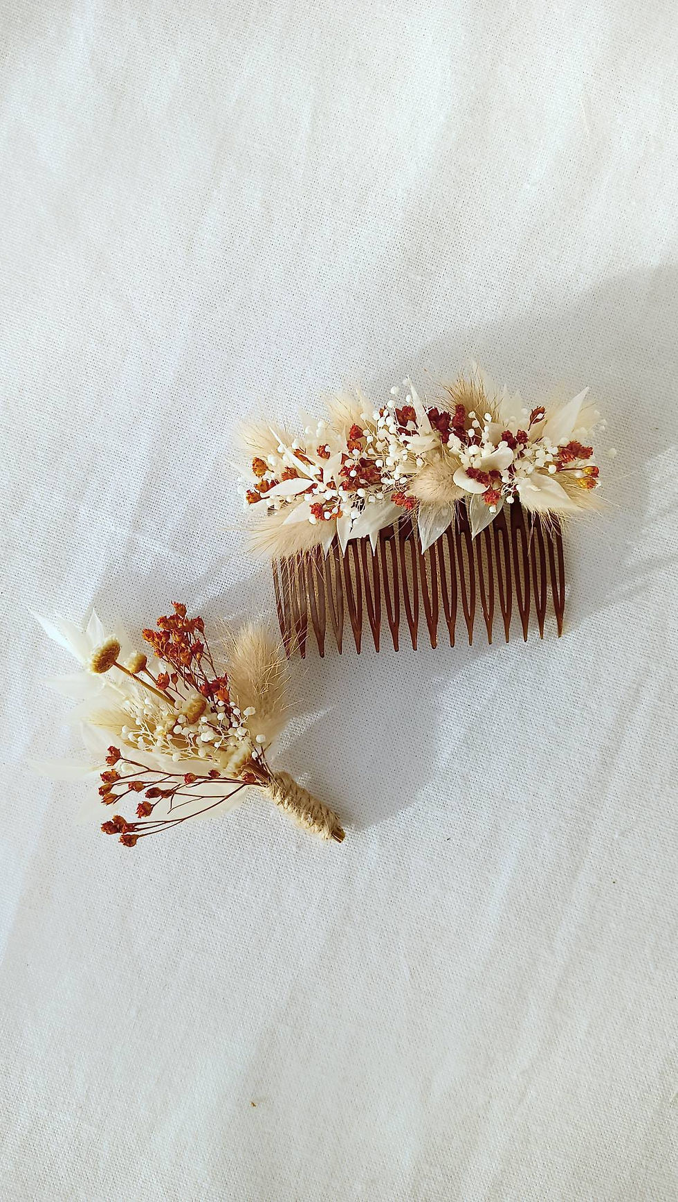 Duo peigne & boutonnière personnalisé