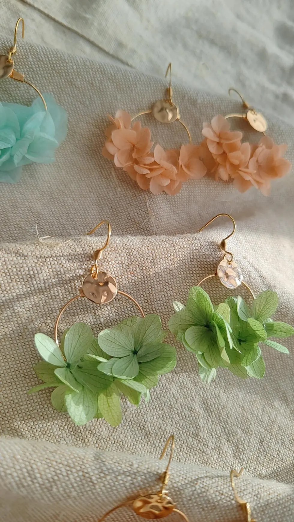 Miniature : Boucles d'oreilles PISTACHE