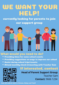 Family poster created for Family and Community Partnership module using Canva