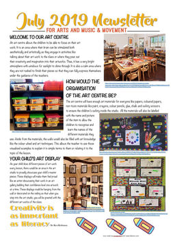 Arts and Music Newsletter #1