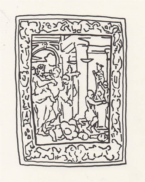Study of the Constantine Tapesty
