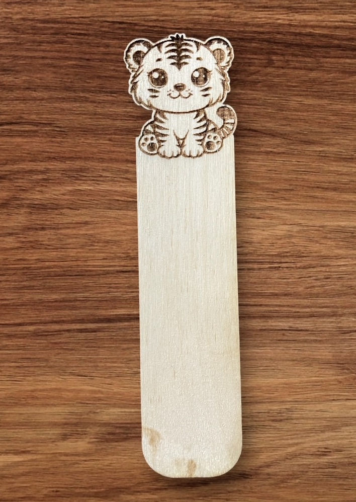 Thumbnail: Personalised Laser Engraved Cute Baby Animal Bookmark Gift for kids