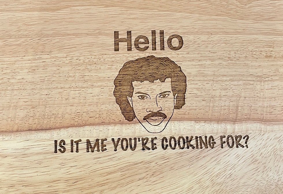 Thumbnail: Personalised Laser Engraved Lionel Richie Chopping Board