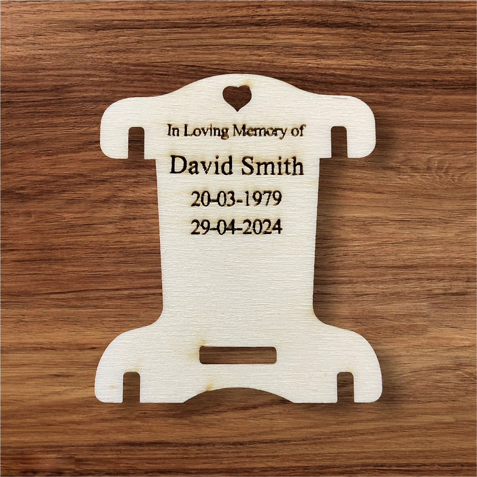 Thumbnail: Personalised Laser Engraved Memorial Rocking Chair With Tea Light