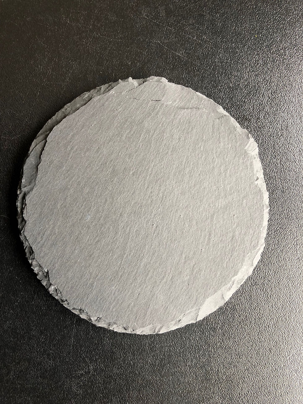 Thumbnail: Round slate coaster