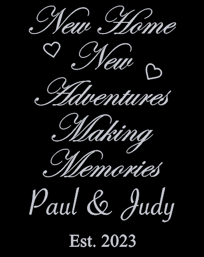 Thumbnail: Personalised Laser Engraved Large Hanging Slate