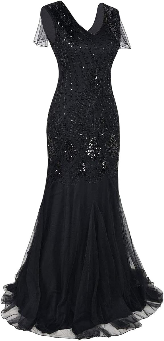 Miniatura: Vestido estilo Gatsby largo