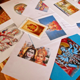 Witton Women chanting with Paula Bolton and Hindu deities 2017