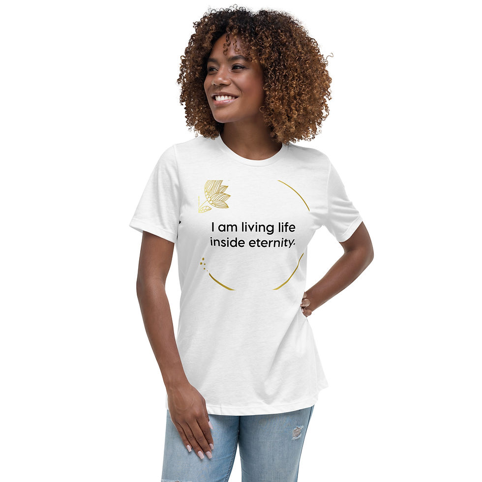 Thumbnail: Women's Relaxed T-Shirt: Living Life Inside Eternity