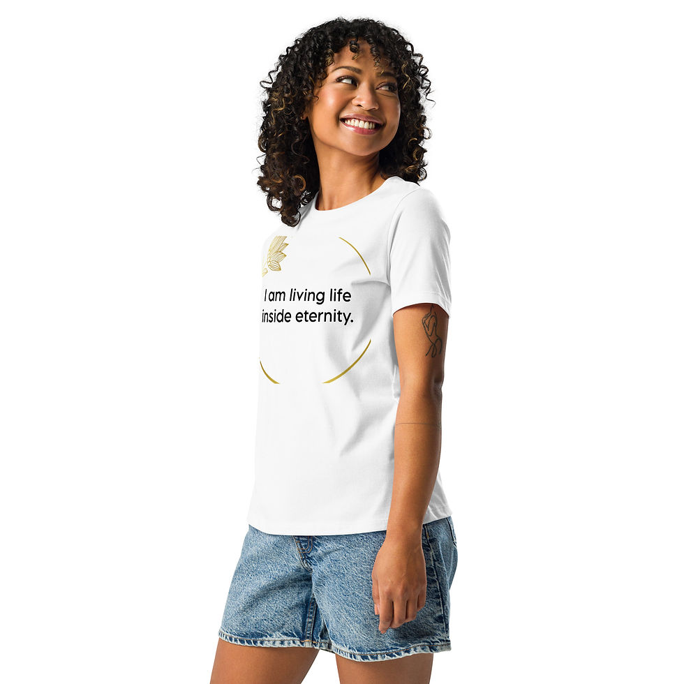 Thumbnail: Women's Relaxed T-Shirt: Living Life Inside Eternity