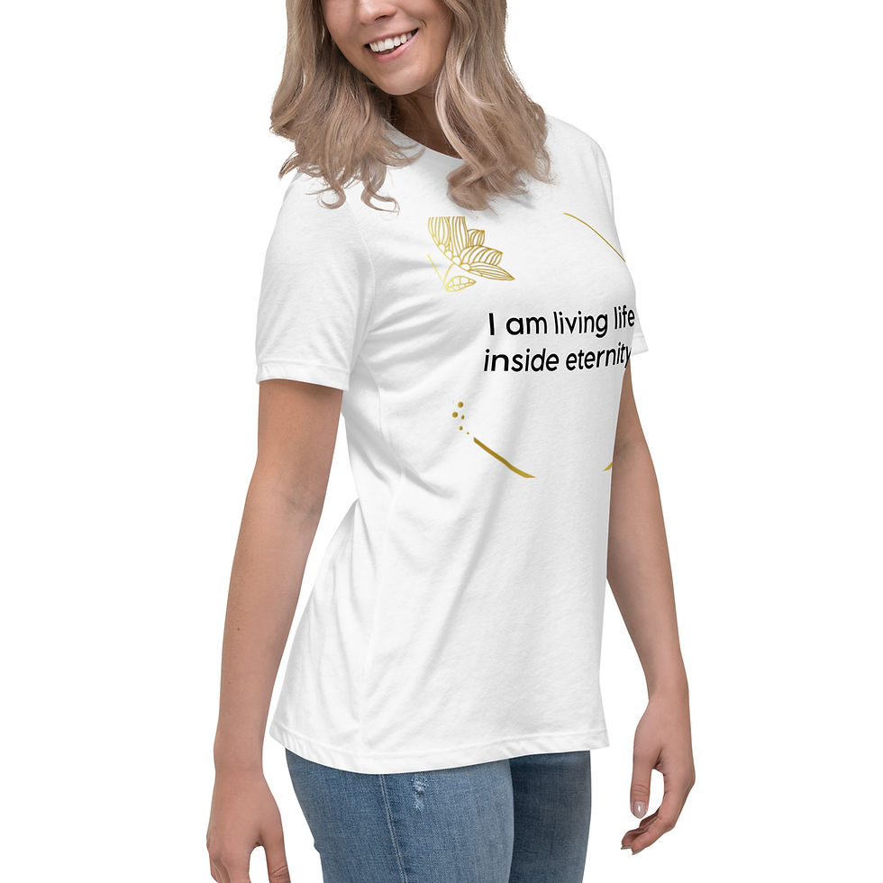 Thumbnail: Women's Relaxed T-Shirt: Living Life Inside Eternity
