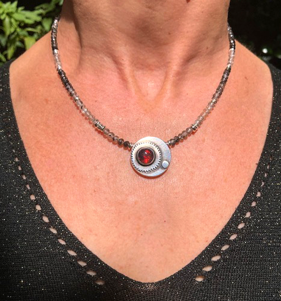 Fire Opal necklace.