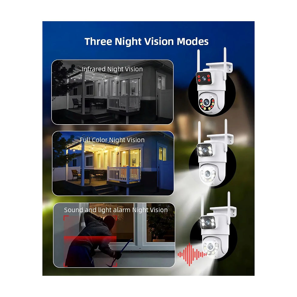 Miniatura: Câmera Segurança Wi-Fi Yoosee Prova d'Água com Lente Dupla