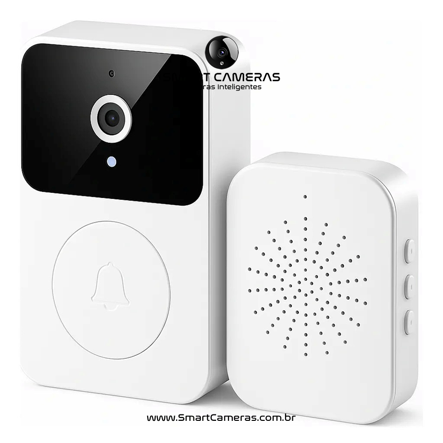 Miniatura: Interfone Inteligente com Câmera Wi-Fi | Visão Noturna | Áudio Bidirecional